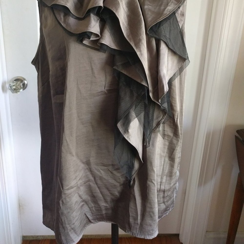 Loft Bronze Ruffle Top - Picture 2 of 4